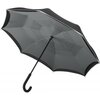 Fare Contrary 7715 windproof paraplu zwart grijs voorkant