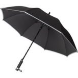 Fare 7395 Doggybrella automatische stormvaste golfparaplu met hondenpoepzakje zwart voorkant