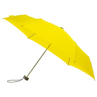 miniMAX platte vouwparaplu windproof paraplu citroen geel LGF-214-PMS YELLOW C voorkant open