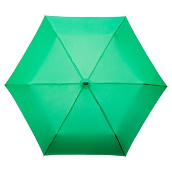 miniMAX platte vouwparaplu windproof paraplu seagreen LGF-214-PMS348C bovenkant