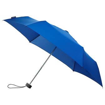 miniMAX platte vouwparaplu windproof paraplu koningsblauw LGF-214-8059 voorkant open