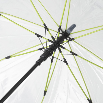 Fare Pure 2333 transparante XL paraplu groen 120 centimeter 