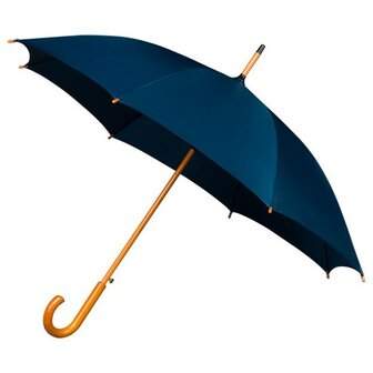 Falcone luxe windproof paraplu donkerblauw met haak