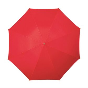 Falcone luxe windproof paraplu rood met haak bovenkant