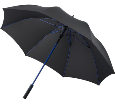 Fare Style 2384 windproof golfparaplu zwart euroblauw 130 centimeter