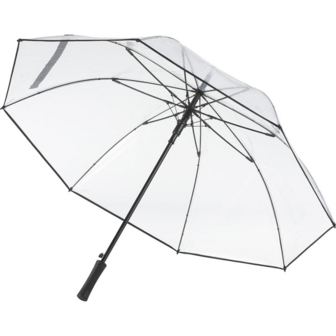 Fare Pure 2333 transparante XL paraplu zwart 120 centimeter