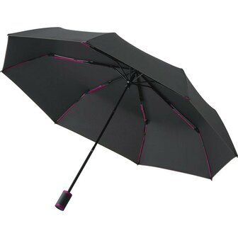 Fare Mini Style 5084 zakparaplu met handopening zwart magenta
