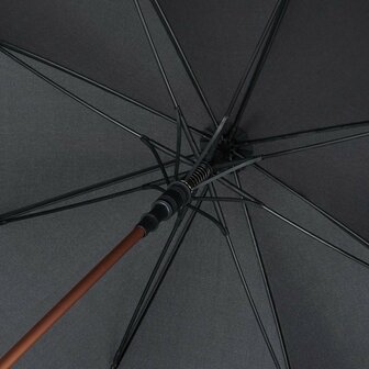 Fare Precious 7399 XL paraplu zwart koper 133 centimeter binnenkant flexibele frame