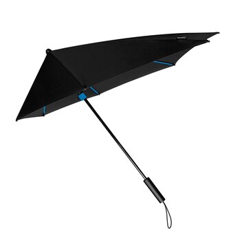 stormparaplu zwart blauw stormaxi