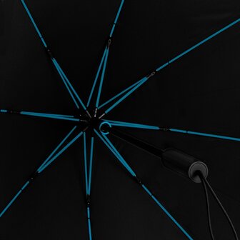 stormparaplu zwart blauw stormaxi
