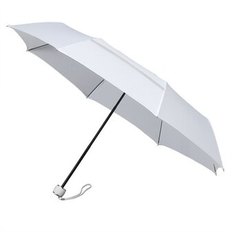 MiniMAX opvouwbare eco windproof paraplu wit voorkant LGF-99-8111