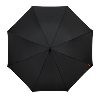 Falcone luxe windproof golfparaplu zwart met haak gp-67-8120 bovenkant