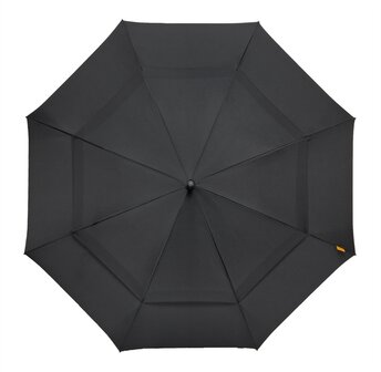Falcone luxe golfparaplu zwart GP-76-8120 bovenkant