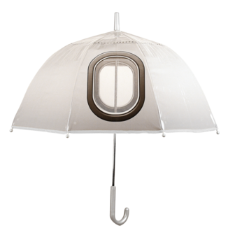 Esschert Design kiekeboe kinderparaplu met raampje wit voorkant