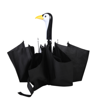 Opvouwbare paraplu pingu&iuml;n Esschert Design - zwart wit