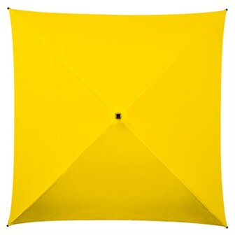 Vierkante paraplu geel