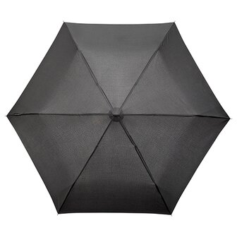 miniMAX platte vouwparaplu windproof paraplu zwart LGF-214-8120 bovenkant