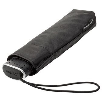miniMAX platte vouwparaplu windproof paraplu zwart LGF-214-8120 voorkant