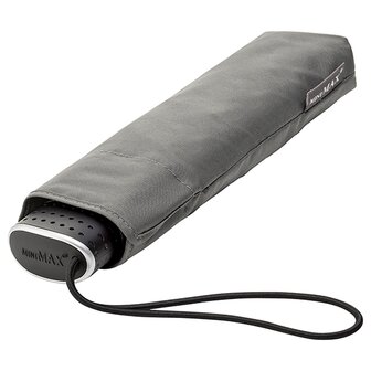 miniMAX platte vouwparaplu windproof paraplu grijs LGF-214-8118 voorkant