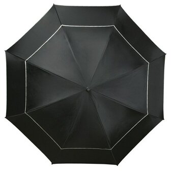 Falcone XXL windproof golfparaplu zwart GP-80-8120 bovenkant