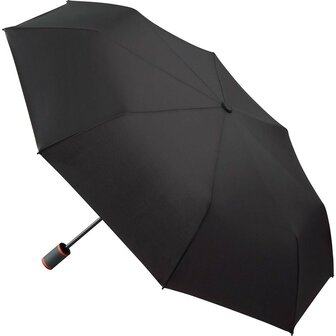 Fare Mini Style 5084 zakparaplu met handopening zwart rood zijkant