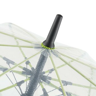Fare Pure 2333 transparante XL paraplu groen 120 centimeter