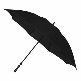 Falcone XXL windproof stormparaplu zwart 140 cm