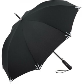 Fare Safebrella 7571 veilige paraplu met ledlamp en reflectoren zwart