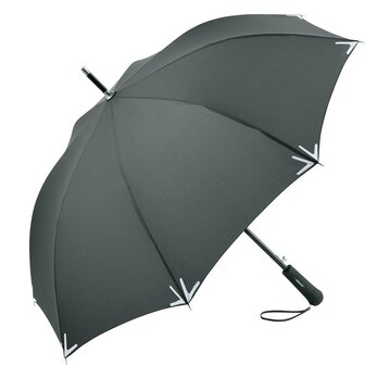 Fare Safebrella 7571 veilige paraplu met ledlamp en reflectoren grijs