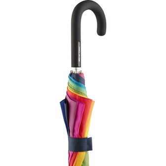 Fare Colori 4111 regenboog paraplu 115 centimeter haakvormige handgreep
