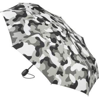 Fare Camouflage 5468 opvouwbare windproof zakparaplu grijs