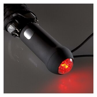 Fare LED 5471 zakparaplu zwart LED verlichting rood