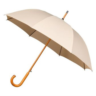 Falcone luxe windproof paraplu cr&egrave;me met haak