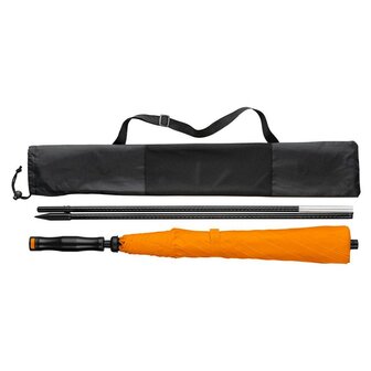 Fare Travelmate 6139 strandparasol en paraplu in &eacute;&eacute;n - oranje
