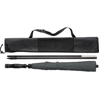 Fare Travelmate 6139 strandparasol en paraplu in &eacute;&eacute;n - grijs