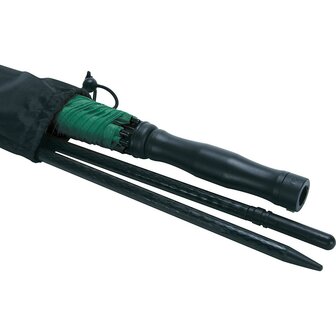 Fare Travelmate 6139 strandparasol en paraplu in &eacute;&eacute;n groen als parasol in draagbare beschermhoes