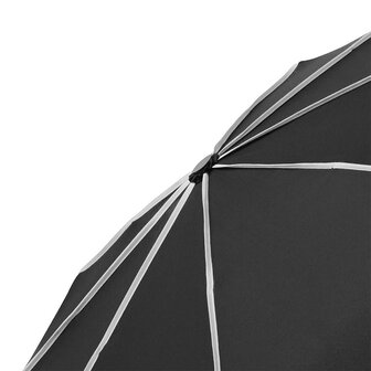 Fare Seam 5639 extra grote zakparaplu zwart grijs