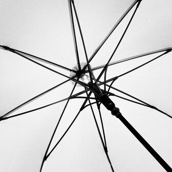 Fare Skylight 7749 windproof middelgrote paraplu met ledlamp wit