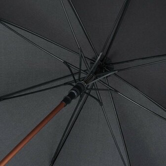 Fare Precious 7399 XL paraplu zwart koper 133 centimeter binnenkant flexibele frame