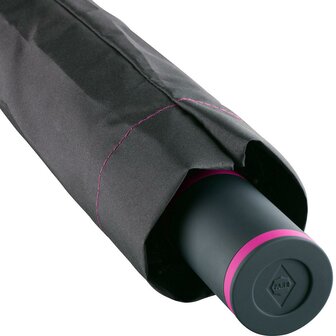 Fare Mini Style 5084 zakparaplu met handopening zwart magenta