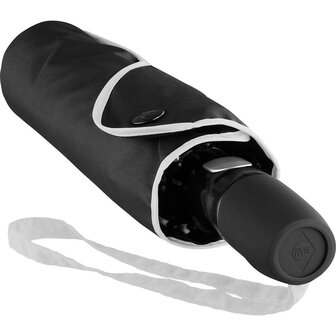 Fare Seam 5639 extra grote zakparaplu zwart grijs