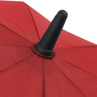 Fare Skylight 7749 windproof middelgrote paraplu met ledlamp rood
