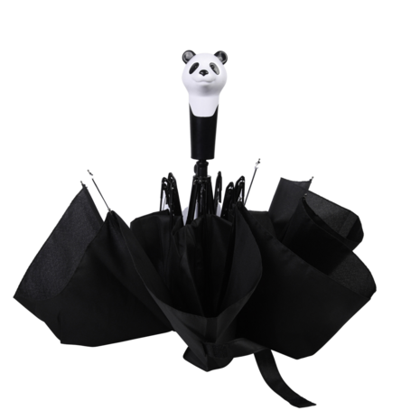 Opvouwbare paraplu panda van Esschert Design - zwart wit