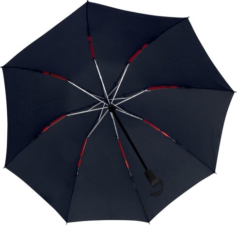 miniMAX opvouwbare zwarte mini paraplu die automatisch opent en sluit LGF-406-8120 onderkant open