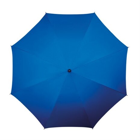 Falcone luxe windproof paraplu blauw met haak bovenkant
