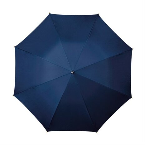 Falcone luxe windproof paraplu donkerblauw met haak bovenkant