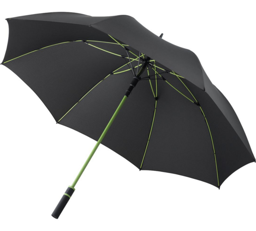 Fare Style 2384 windproof golfparaplu zwart limegroen 130 centimeter