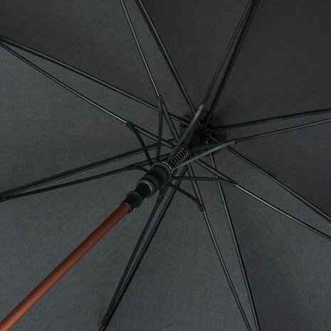 Fare Precious 7399 XL paraplu zwart koper 133 centimeter binnenkant flexibele frame