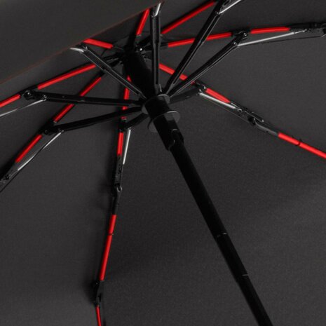Fare Mini Style 5484 zakparaplu zwart rood binnenkant frame en baleinen