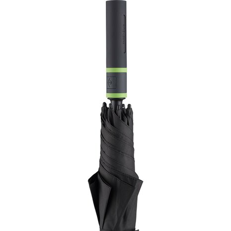 Fare Style 2384 windproof golfparaplu zwart limegroen 130 centimeter handvat